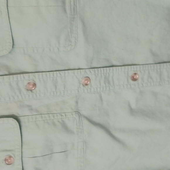 Cabela’s Sleeveless Button Down Top Size Small Petite Collar Shirt - Picture 4 of 6